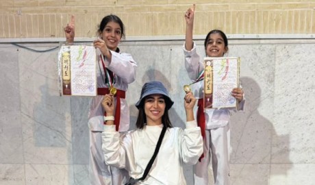 درخشش دختران تکواندوکار باشگاه امید در مسابقات شهرستان اصفهان